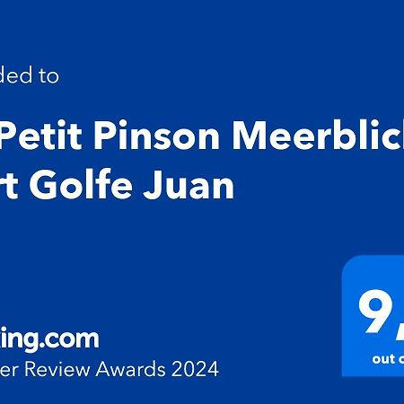 Le Petit Pinson Meerblick Port Golfe Juan Esterno foto